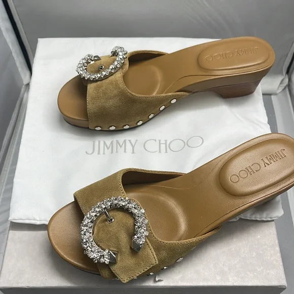 Brand new never worn Jimmy Choo ANISE 95 Gold Liquid Metal Sandal QUI/010 Size36